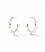JULIE VOS Hydra Stone Silver Hoop