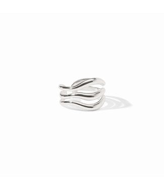 JULIE VOS Wave Silver Ring