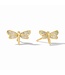 JULIE VOS Dragonfly Pave Stud Cubic Zirconia