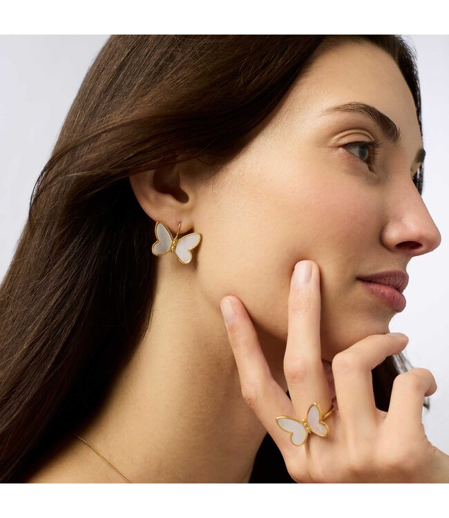 JULIE VOS Papillon Earring Mother of Pearl