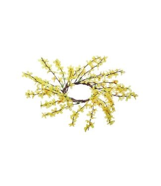 14” Wild Forsythia Wreath 4.5”ID