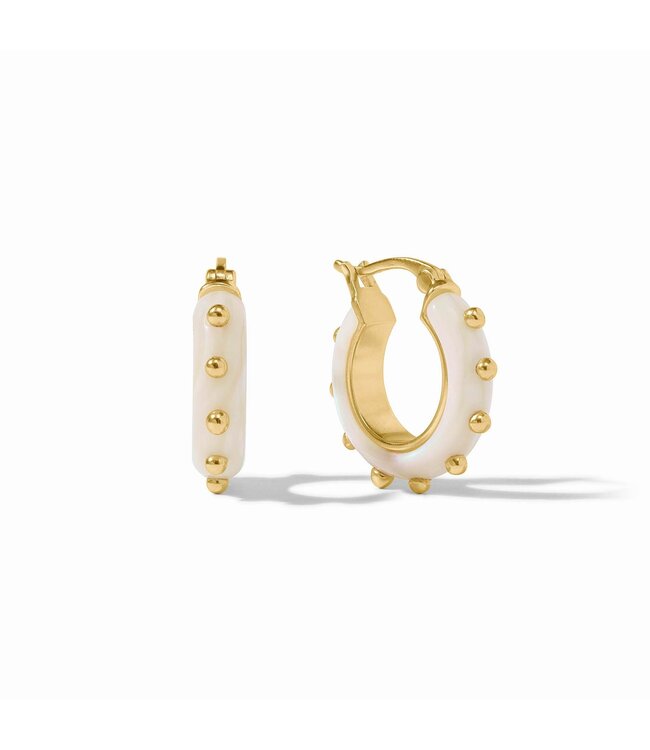 JULIE VOS Colette 2-in-1 Earring Alabaster