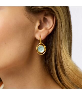 JULIE VOS Laguna Hoop & Charm Earring