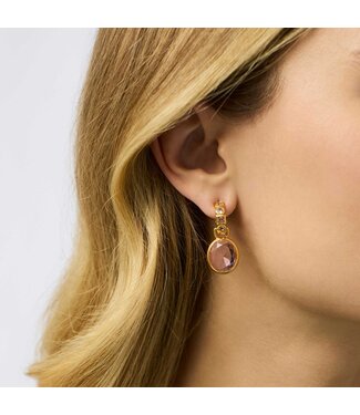 JULIE VOS Jolie Hoop & Charm Earring