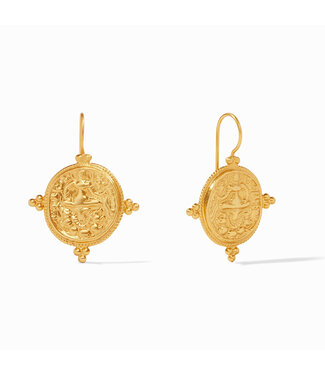JULIE VOS Quatro Coin Earring Gold