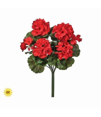 17" UV Natural Touch Summer Geranium Bush