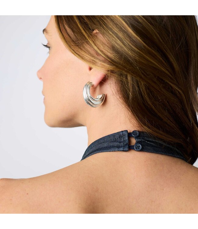 JULIE VOS Portofino Statement Hoop