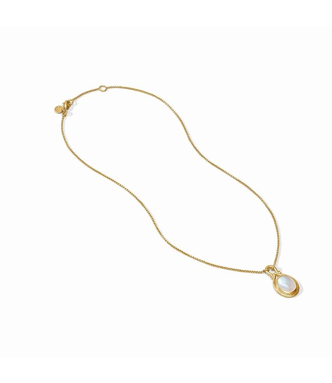 JULIE VOS Saratoga Delicate Necklace Mother of Pearl