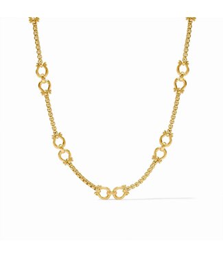 JULIE VOS Saratoga Demi Link Necklace Gold