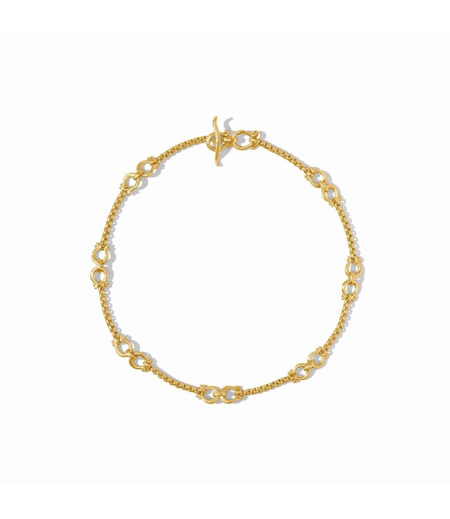 JULIE VOS Saratoga Demi Link Necklace Gold