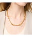 JULIE VOS Saratoga Demi Link Necklace Gold