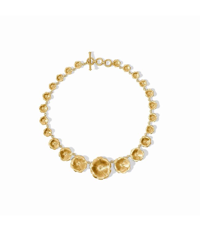 JULIE VOS Bloom Statement Necklace Gold