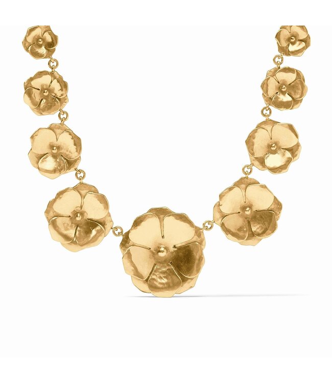 JULIE VOS Bloom Statement Necklace Gold