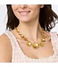 JULIE VOS Bloom Statement Necklace Gold
