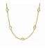 JULIE VOS Saratoga Stone Station Necklace Mother of Pearl