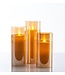 Moving Flame LED Glass Pillar - Sold Individually