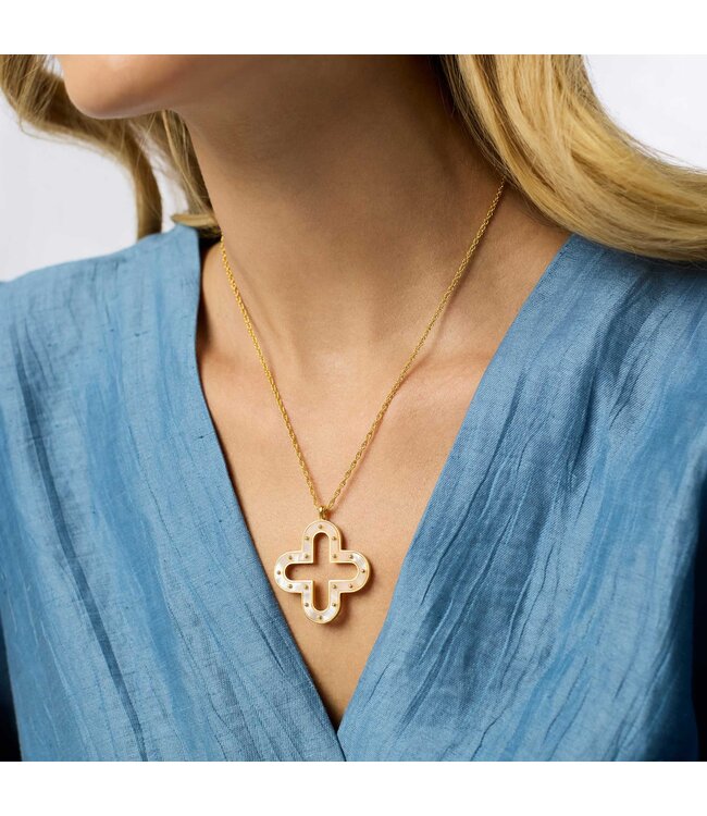 JULIE VOS Colette Necklace Mother of Pearl