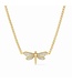 JULIE VOS Dragonfly Pave Delicate Necklace Cubic Zirconia