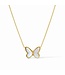 JULIE VOS Papillon Delicate Necklace Mother of Pearl