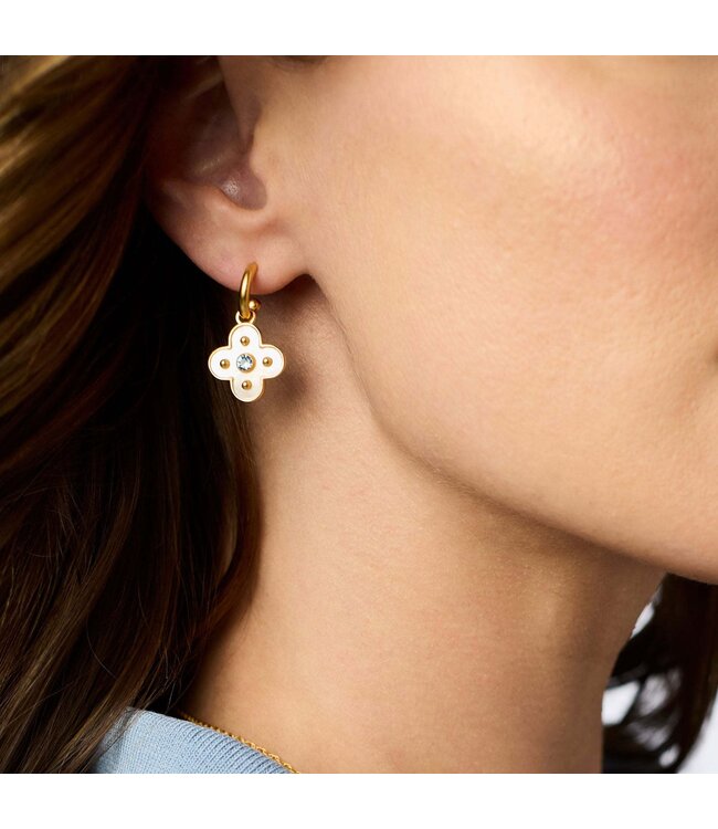 JULIE VOS Colette Hoop & Charm Earring