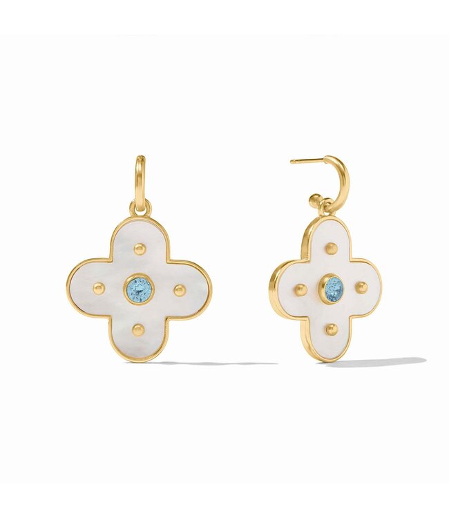JULIE VOS Colette Statement Hoop & Charm Earring