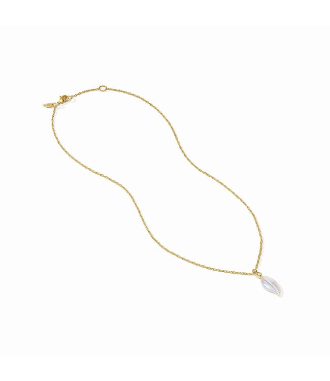 JULIE VOS Willow Delicate Necklace Mother of Pearl