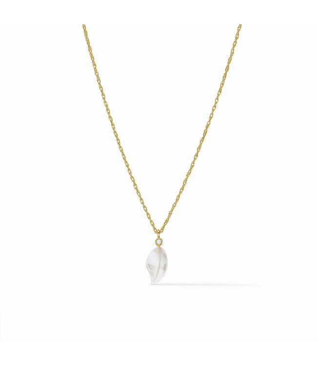 JULIE VOS Willow Delicate Necklace Mother of Pearl