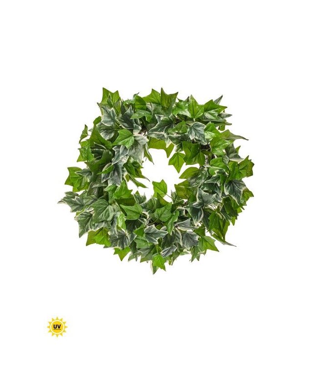 Uv Nat Touch Mix Ivy Wreath 25”