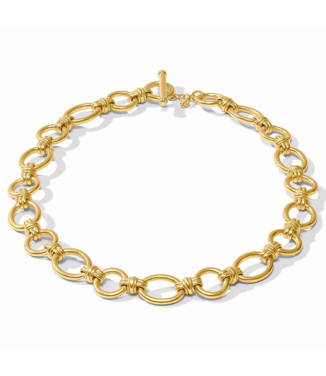 JULIE VOS Portofino Link Necklace Gold