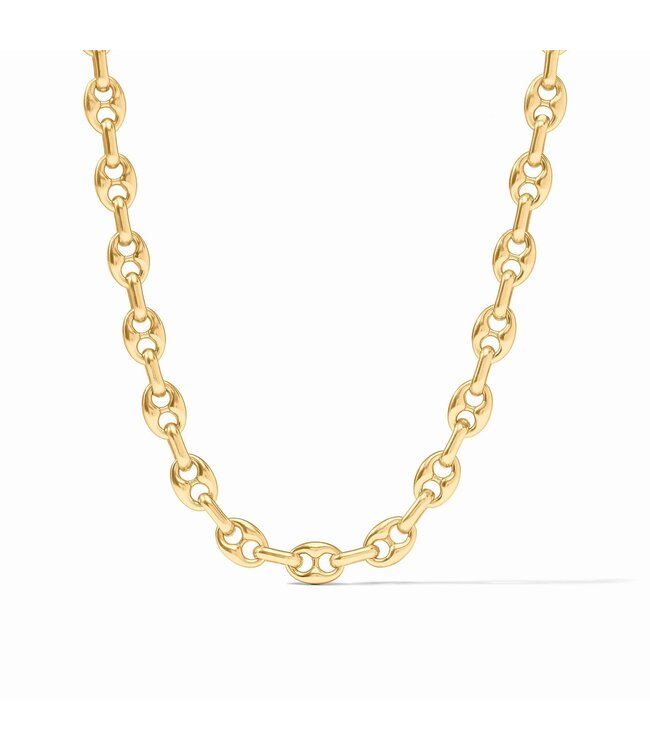 JULIE VOS Laguna Demi Link Necklace Gold