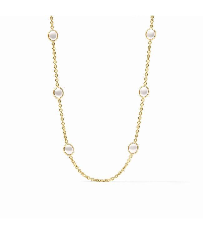 JULIE VOS Laguna Stone Station Necklace