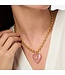 JULIE VOS Heart Necklace Pink Quartz
