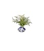 11.5" Plastic Natural Fern Ceramic Vase - Sold Individually