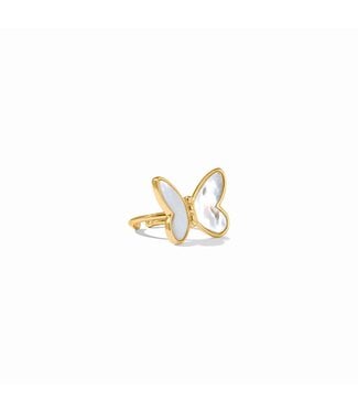 JULIE VOS Papillon Statement Ring - Mother of Pearl