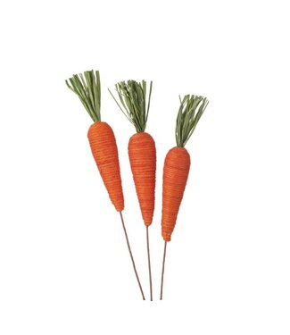 14” Jute Carrot Bag/3 - Orange