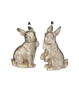 4” Resin Golden Bunny - Sold Individually