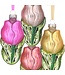 4" Glass Tulip Ornament - Sold Individually