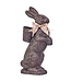 20.5" Resin Standing Bunny- Chocolate