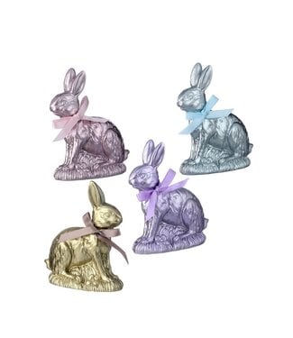 4" Resin Foil Chocolate Bunny - Sold Individually