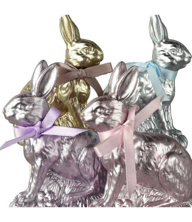 4" Resin Foil Chocolate Bunny - Sold Individually