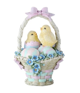 Resin Hatching Chick Easter Basket