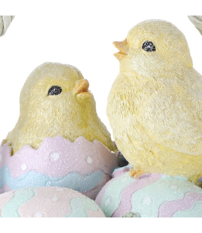 Resin Hatching Chick Easter Basket