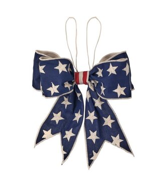 4”X12” Americana Stars Premade Bow