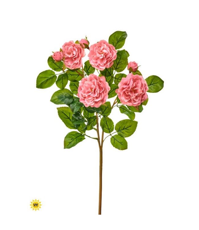 Uv Natural Touch Rose Plant 17”