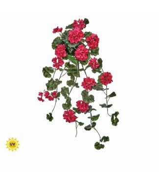 36” Uv Natural Touch Summer Hanging Geranium Plant