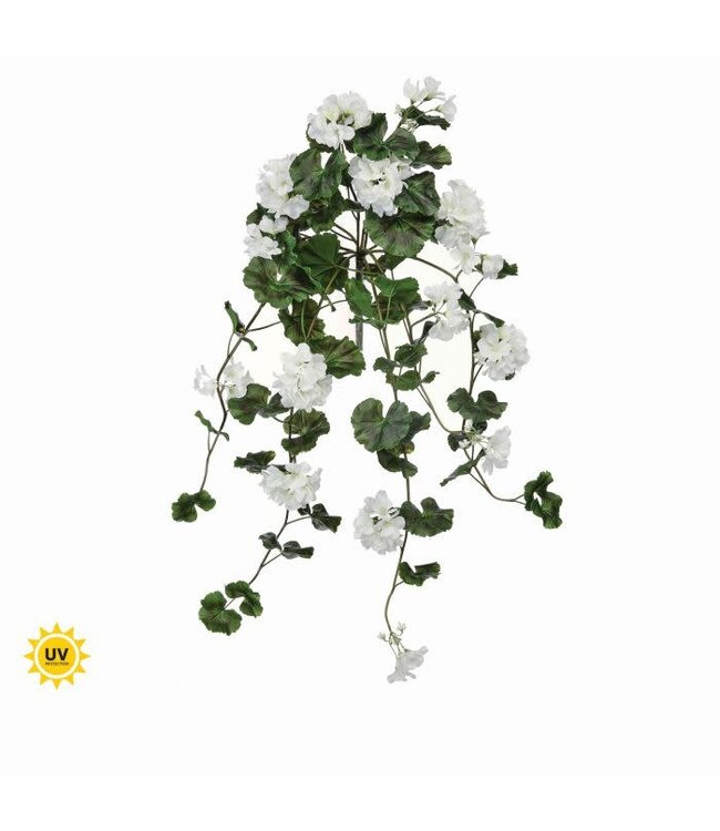 36” Uv Natural Touch Summer Hanging Geranium Plant
