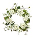24 Inch Hydrangea/Blossom Wreath Cream Green