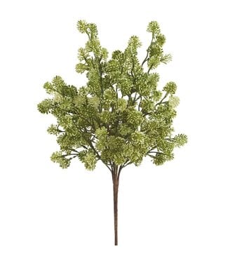 19 Inch Soft PE Sedum Bush Cream Green