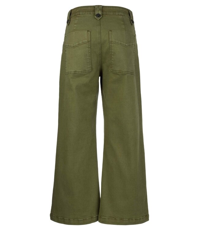 KUT FROM THE KLOTH Meg High Rise Wide Leg Pants W/ Pkt Ft & BK