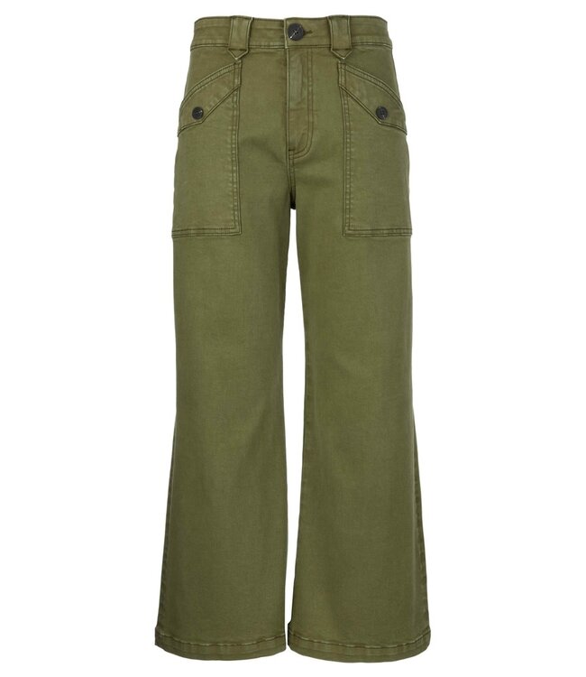 KUT FROM THE KLOTH Meg High Rise Wide Leg Pants W/ Pkt Ft & BK